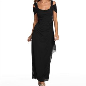 Alex Evenings Exposed-Shoulder Gown